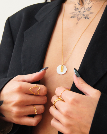 Collier nacre amour - Lya