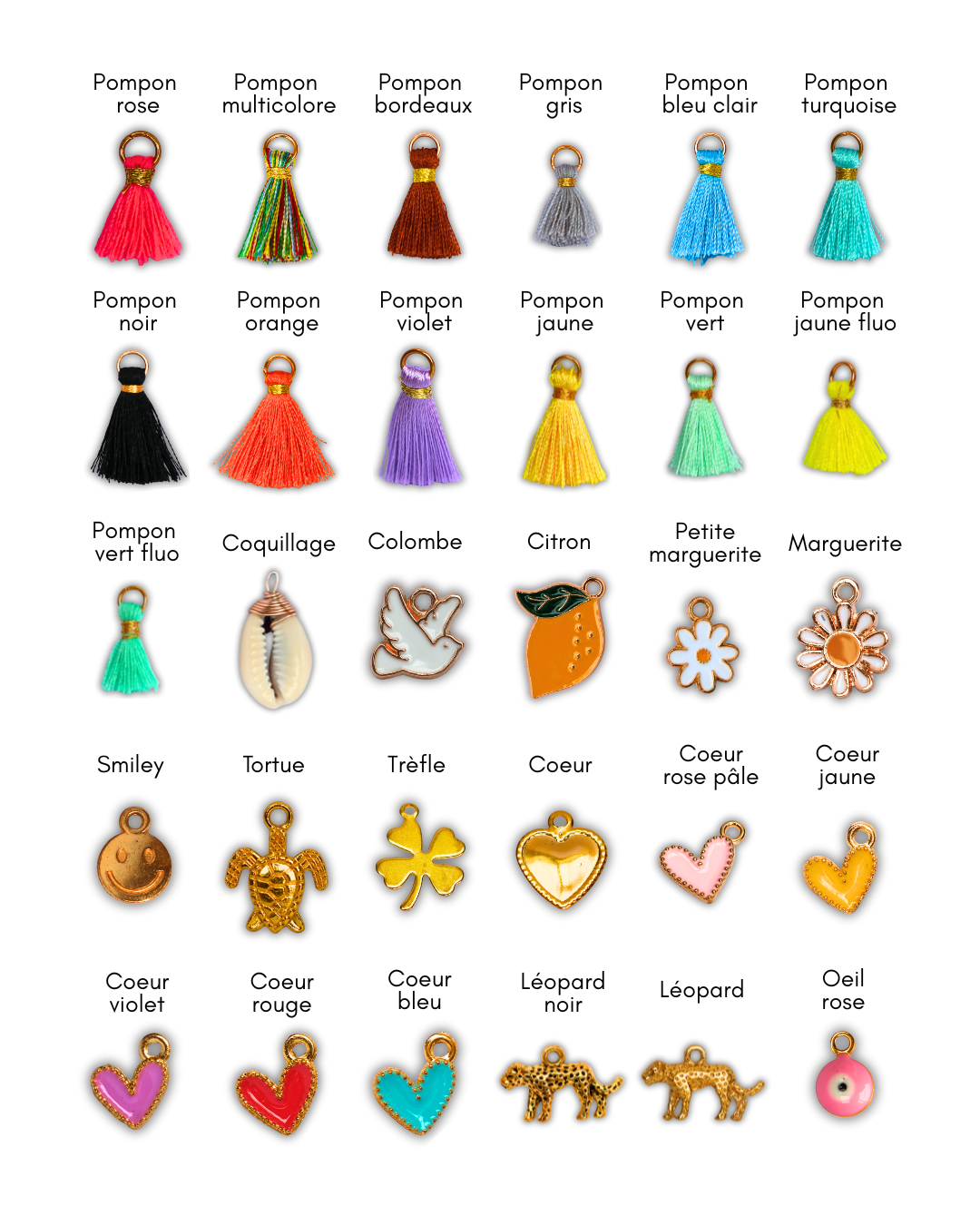 Broche charms personnalisé