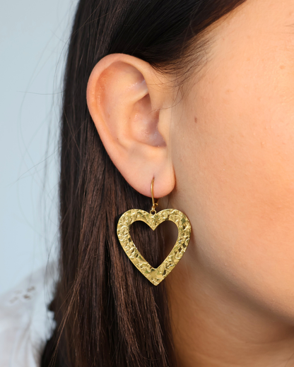 Boucles d'oreilles coeur - Lyvia