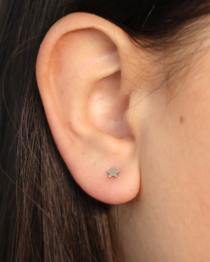 Boucles d'oreilles puces étoile - Emma