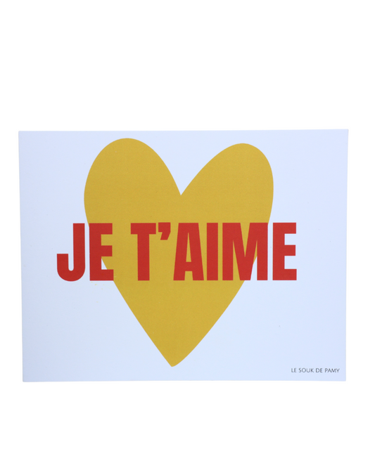 Carte de voeux "Je t'aime"
