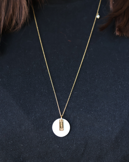 Collier nacre amour - Lya