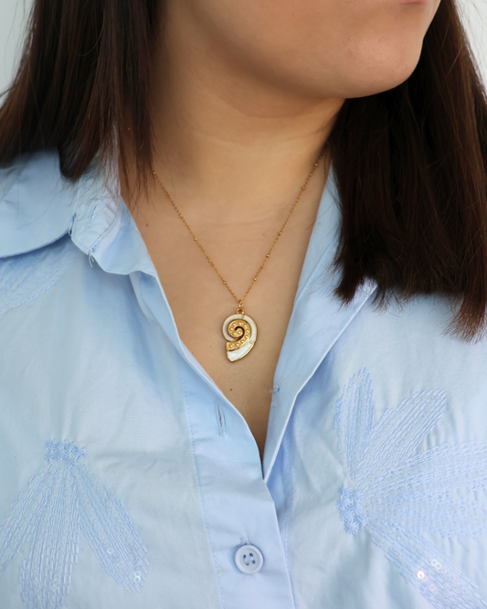 Collier coquillage nacre - Océane