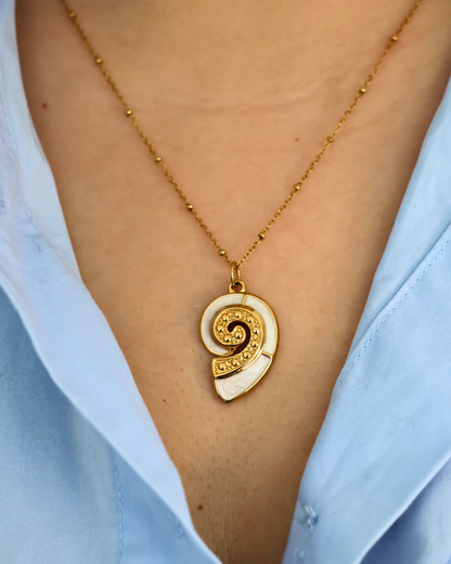 Collier coquillage nacre - Océane