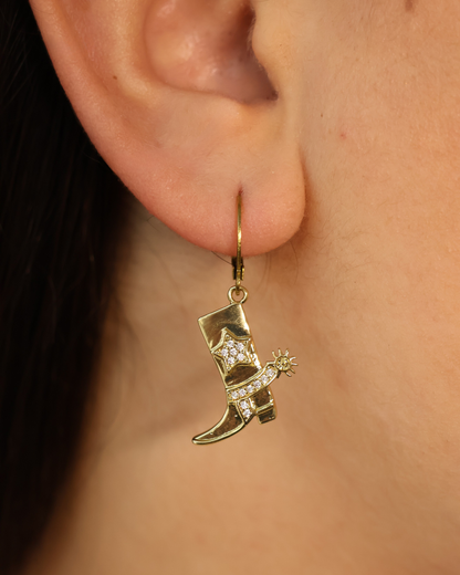 Boucles d'oreilles botte de cowboy - Luna