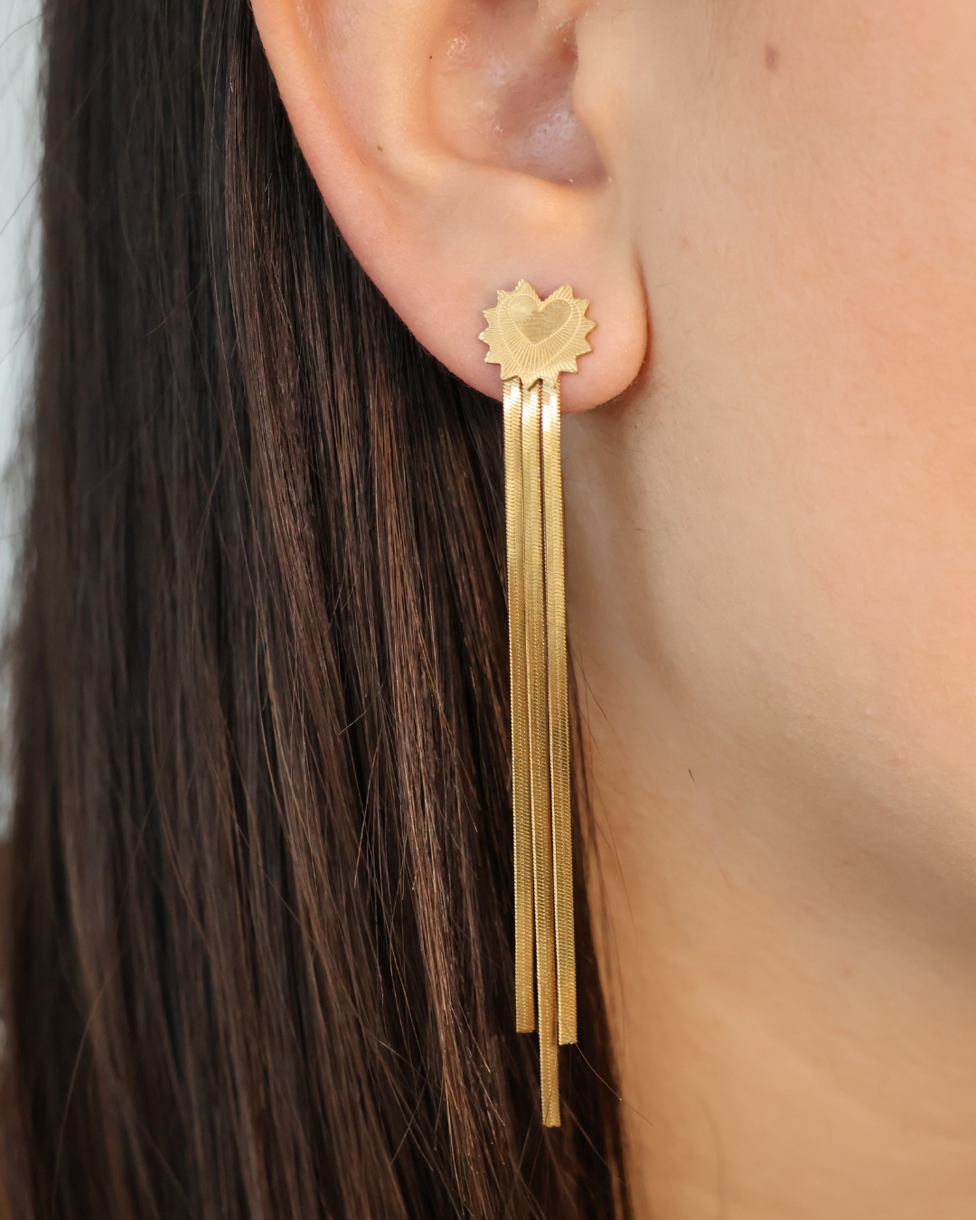 Boucles d'oreilles coeur ex voto - Aimée